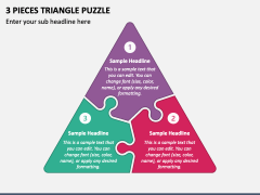 3 Pieces Triangle Puzzle PPT Slide 1