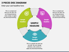 3 Pieces Disc Diagram PPT Slide 1