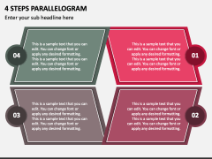 4 Steps Parallelogram PPT Slide 1