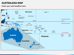 Australasia Map PPT Slide 1