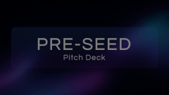 Pre-Seed Pitch Deck Animated Presentation - SketchBubble