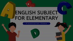 English Subject for Elementary Animated Presentation - SketchBubble