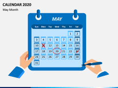 Calendar 2020 - Type 1 PPT Slide 5
