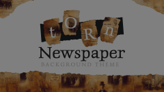 Torn Newspaper Background Theme Animated Presentation - SketchBubble