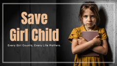 Save Girl Child PPT Slide 1