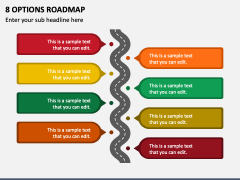 8 Options Roadmap PPT Slide 2