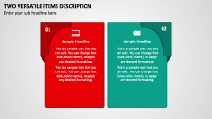 Two Versatile Items Description PPT Slide 1