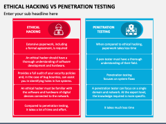 Ethical Hacking Vs Penetration Testing PowerPoint Template And Google ...