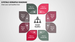 8 Petals Versatile Diagram PPT Slide 1