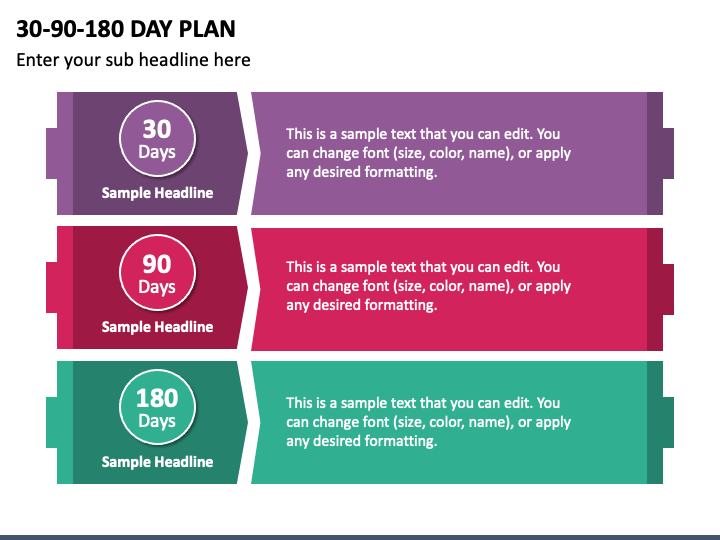 30 90 180 Day Plan PPT Slide 1