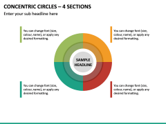 Concentric Circles – 4 Sections PPT Slide 2