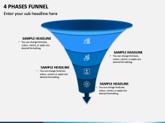 4 Phases Funnel PowerPoint Template - PPT Slides