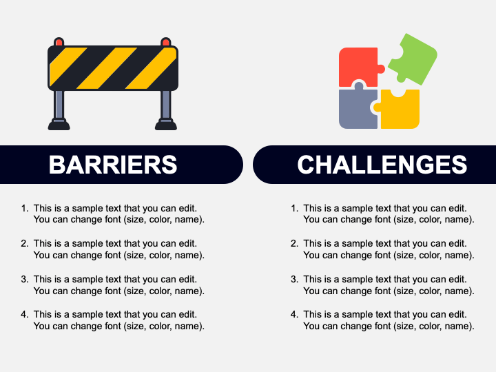 Barriers and Challenges PPT Slide 1