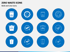 Zero Waste Icons PPT Slide 1