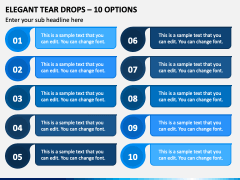 Elegant Tear Drops - 10 Options PPT Slide 2