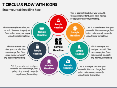 7 Circular Flow with Icons PPT Slide 1