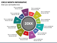 Circle Month Infographic PPT Slide 1