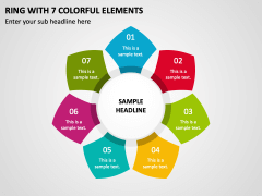 Ring with 7 Colorful Elements PPT Slide 1