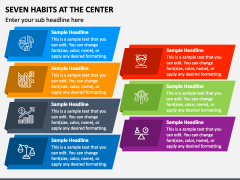 Seven Habits at The Center PPT Slide 1