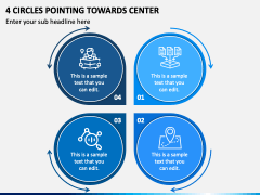 4 Circles Pointing Towards Center PPT Slide 2
