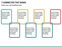 7 Connected Text Boxes PPT Slide 2