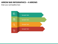 Arrow Bar Infographics – 4 Arrows PPT Slide 2