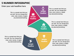 5 Number Infographic PPT Slide 2