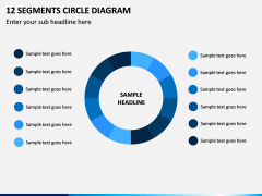 12 Segments Circle Diagram PPT Slide 1
