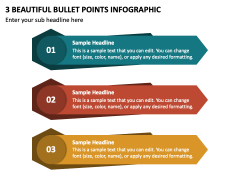 3 Beautiful Bullet Points Infographic PPT Slide 2