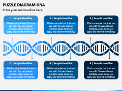 Puzzle Diagram DNA PowerPoint Slide 4