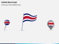 Costa Rica Flag PPT Slide 1