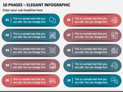 10 Phases - Elegant Infographic PPT Slide 1