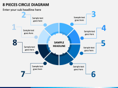 8 Pieces Circle Diagram PPT Slide 1