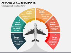 Airplane Circle Infographic for PowerPoint and Google Slides - PPT Slides