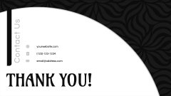 Black and White Presentation Theme PPT Slide 13