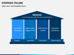 Strategic Pillars free PPT slide 1