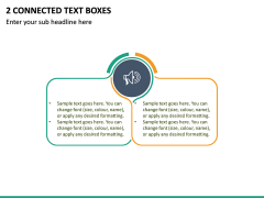2 Connected Text Boxes PPT Slide 2