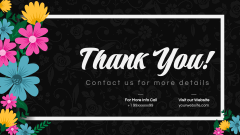 Floral Background Theme PPT Slide 13