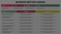 Animated Business Meeting Agenda Animated Presentation - SketchBubble
