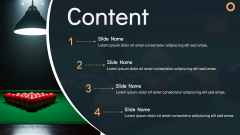 Snooker Theme PPT Slide 2