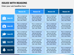 Issues with Reasons PowerPoint and Google Slides Template - PPT Slides