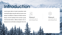 Snowy Mountains Theme PPT Slide 3