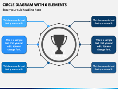 Circle Diagram with 6 Elements PPT Slide 2