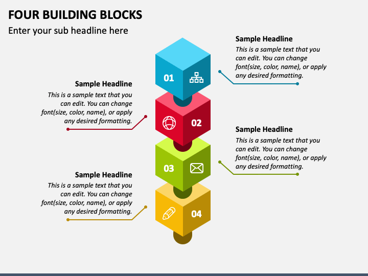 Four Building Blocks PPT Slide 1