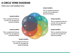 6 Circle Venn Diagram PPT Slide 2