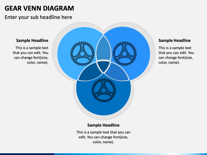 Gear Venn Diagram PPT Slide 1