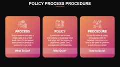Policy Process Procedure PPT Slide 1