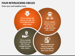Four Interlocking Circles PPT Slide 1