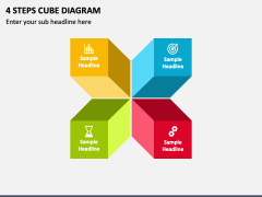 4 Steps Cube Diagram PPT Slide 1
