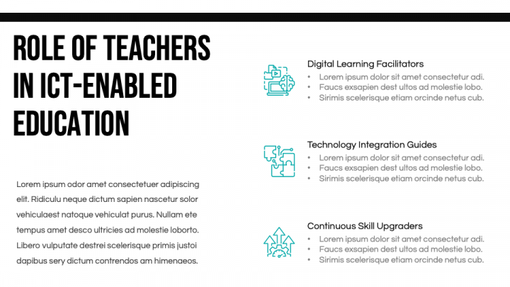 ICT in Education PowerPoint and Google Slides Template - PPT Slides